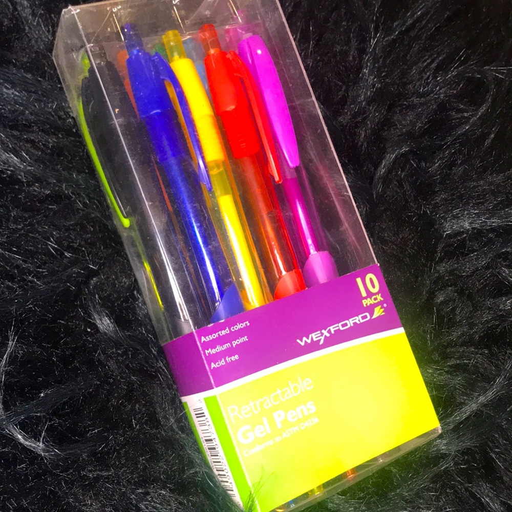 Gel pens